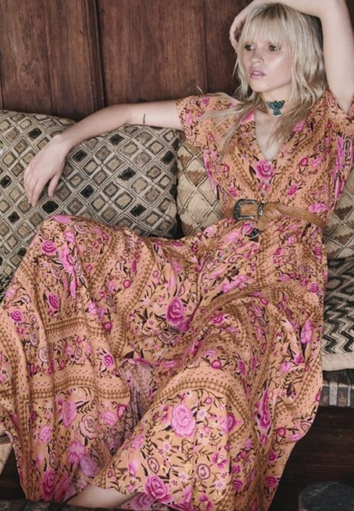 Spell Designs Amber Babushka gown Size Small excellent condition